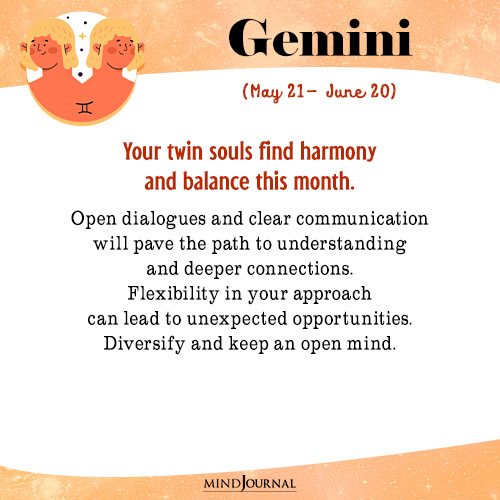 Gemini Your twin souls find harmony