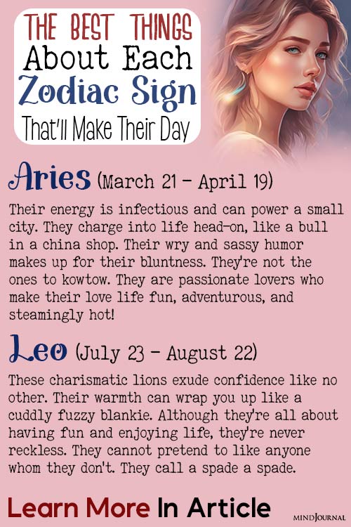 Good things about each zodiac sign