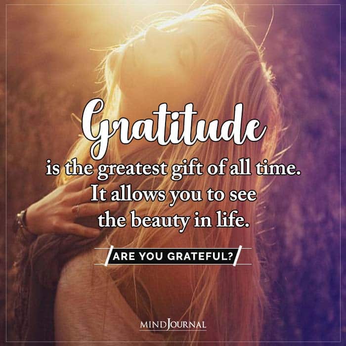 Positive impact of gratitude on mental health