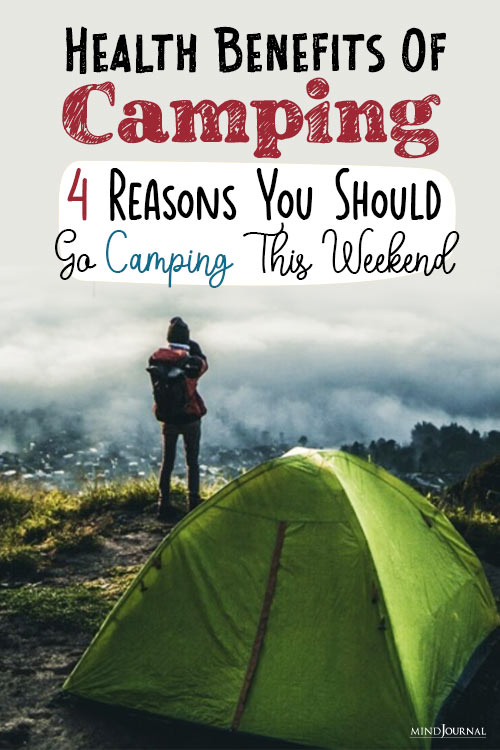 Health Benefits of Camping pin
