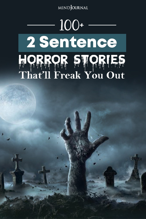 Scariest Two Sentence Horror Stories Pin