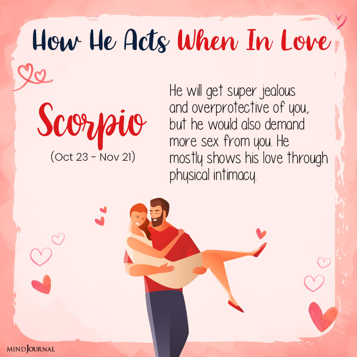 How A Man Acts scorpio