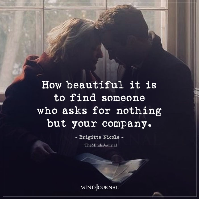 How Beautiful It Is To Find Someone