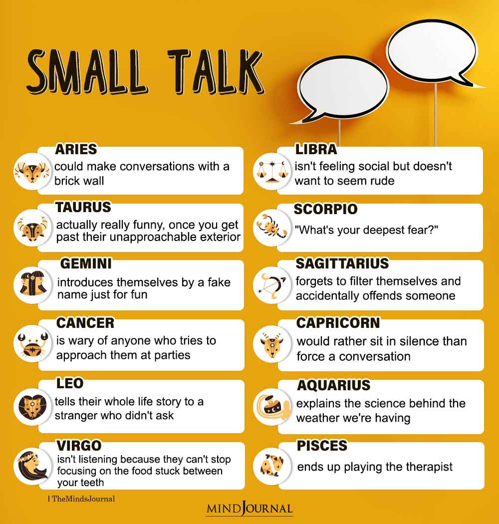 Zodiac Signs And Small Talk