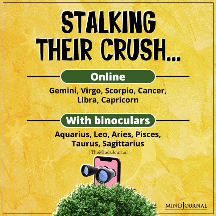 How The Zodiac Signs Stalk Their Crush