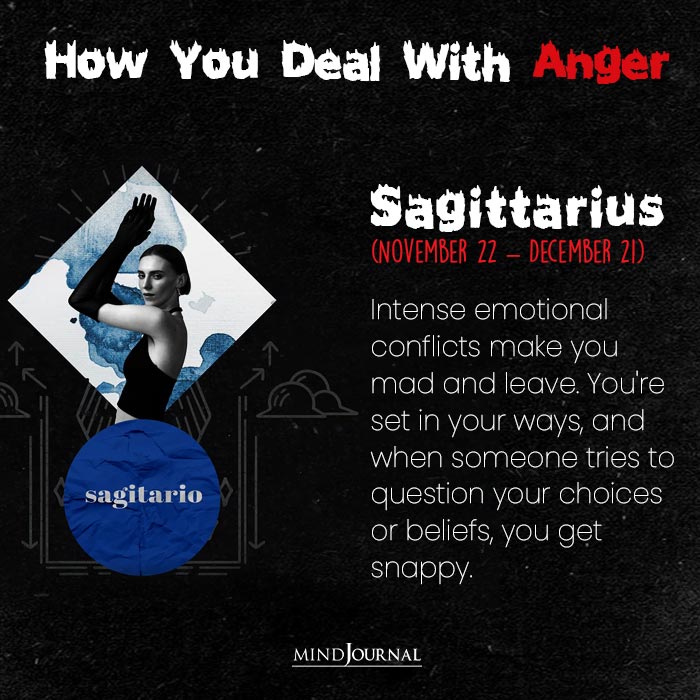 How You Deal With Anger sagittarius