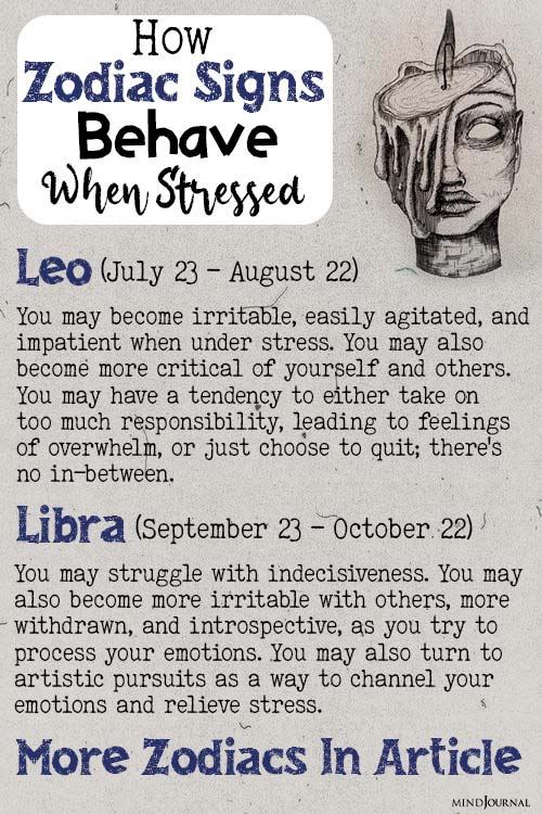 stress responses by zodiac sign