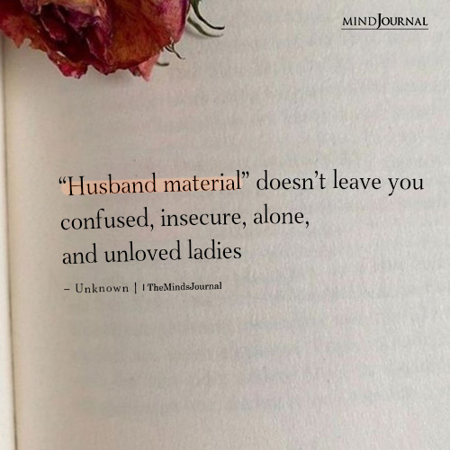 “Husband Material” Doesn’t Leave You Confused