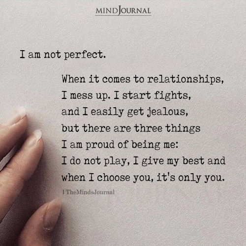 I Am Not Perfect