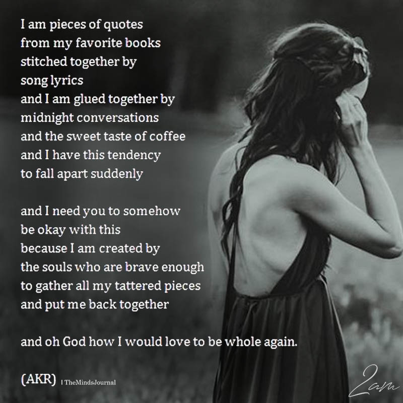 I Am Pieces Of Quotes From My Favorite Books