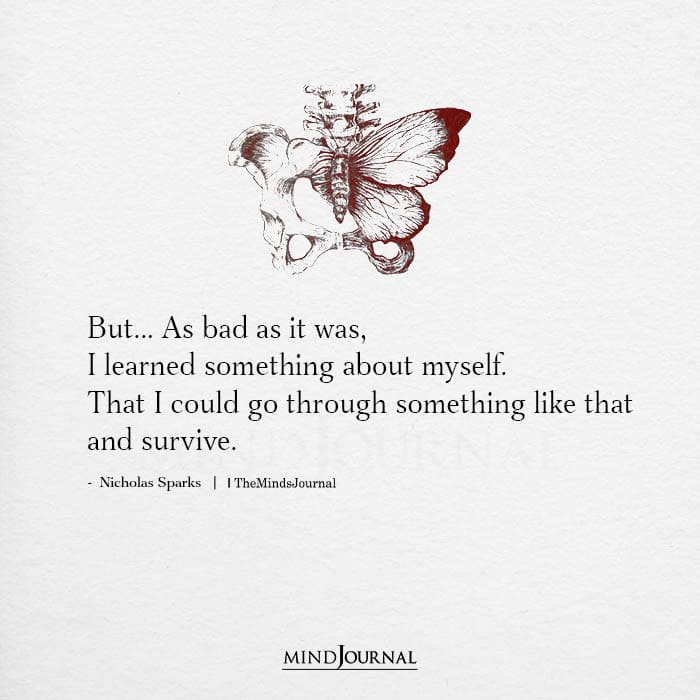 I Learned Something About Myself