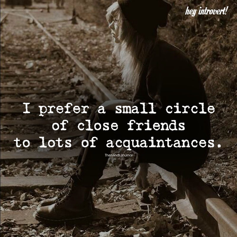 I Prefer A Small Circle