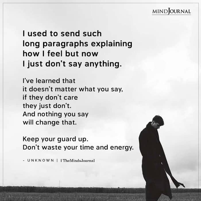 I Used To Send Such Long Paragraphs