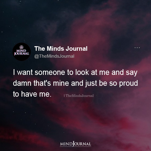 I Want Someone To Look At Me