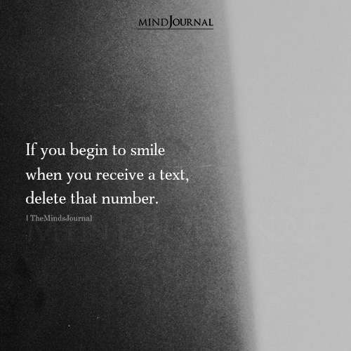 If You Begin To Smile When You Receive A Text