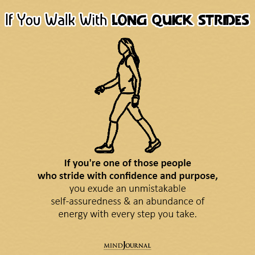 what does your walking style say about you