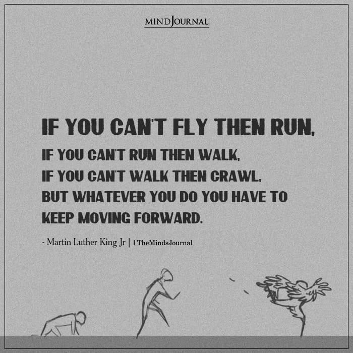 If You Can’t Fly Then Run, If You Can’t Run Then Walk