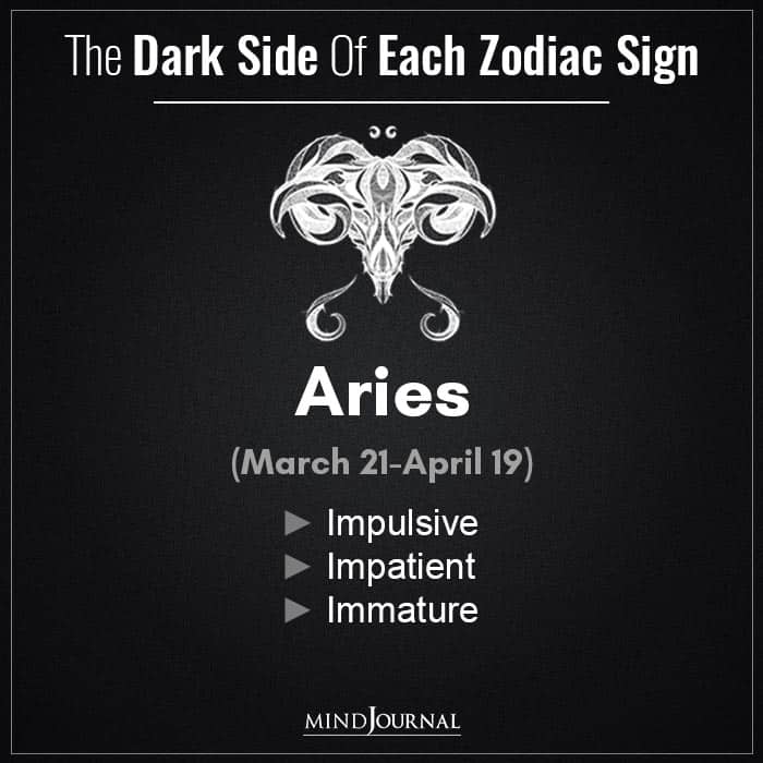 Dark Side of each Zodiac Sign