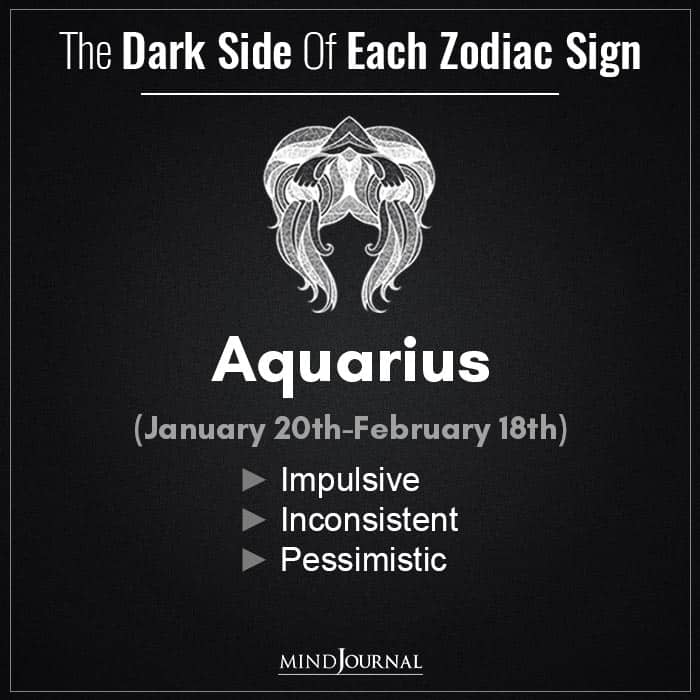 Dark Side of each Zodiac Sign