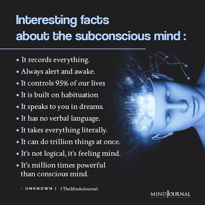 Interesting facts about the subconscious mind