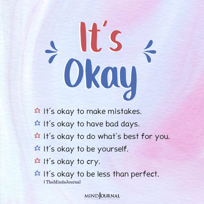 It’s Okay To Make Mistakes