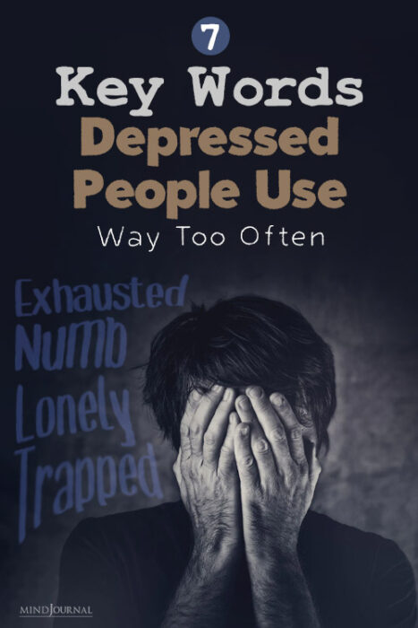 words depressed people say