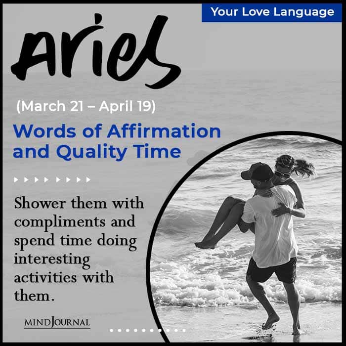 Love Language Of Each Zodiac Sign Aries