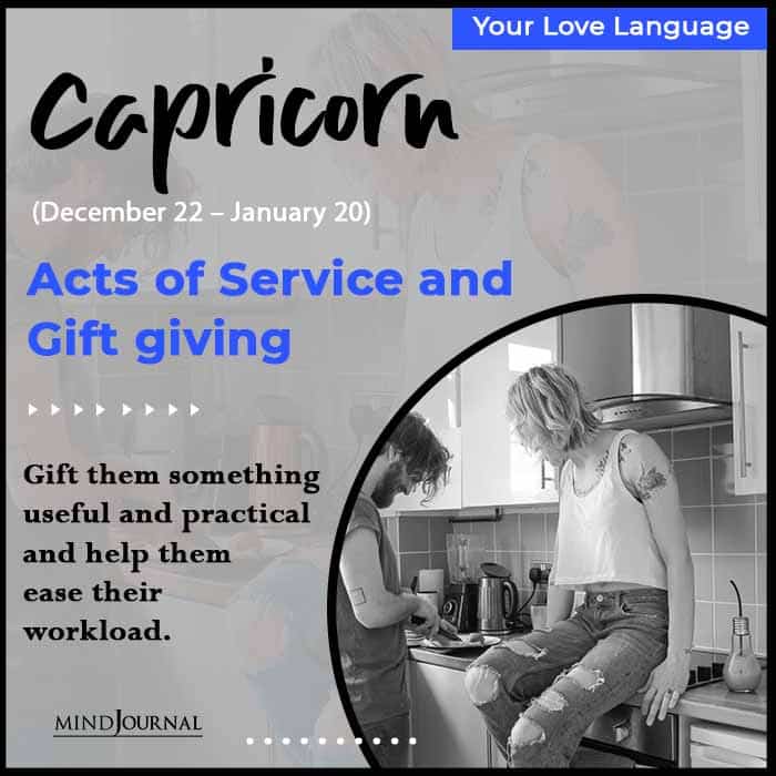 Love Language Of Each Zodiac Sign Capricon