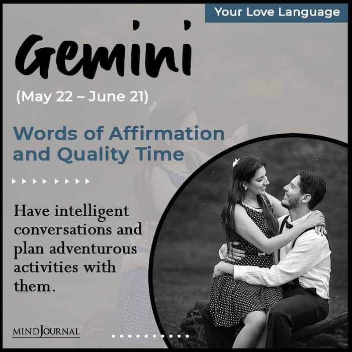 Love Language Of Each Zodiac Sign Gemini