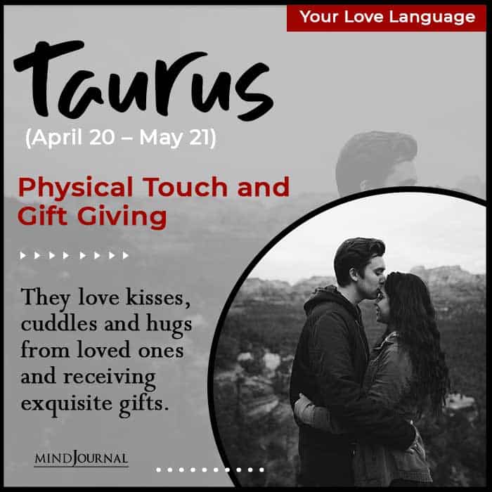 Love Language Of Each Zodiac Sign Taurus