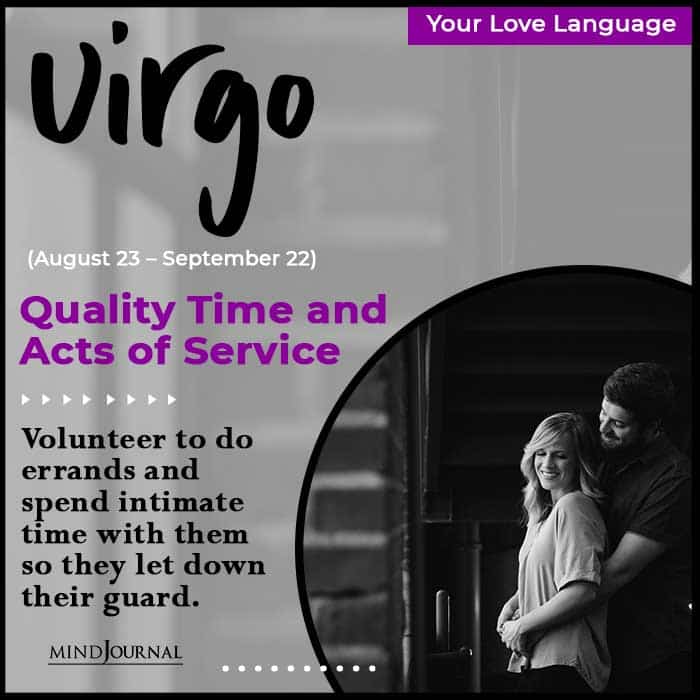 Love Language Of Each Zodiac Sign Virgo