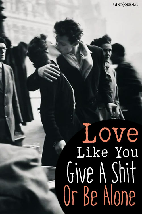 Love Like You Give Shit pin