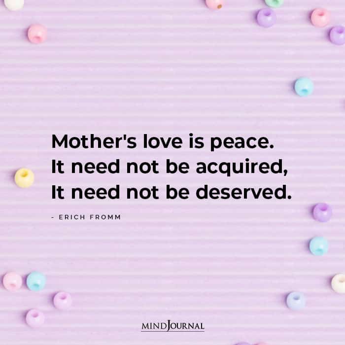 Mother’s Love Is Peace