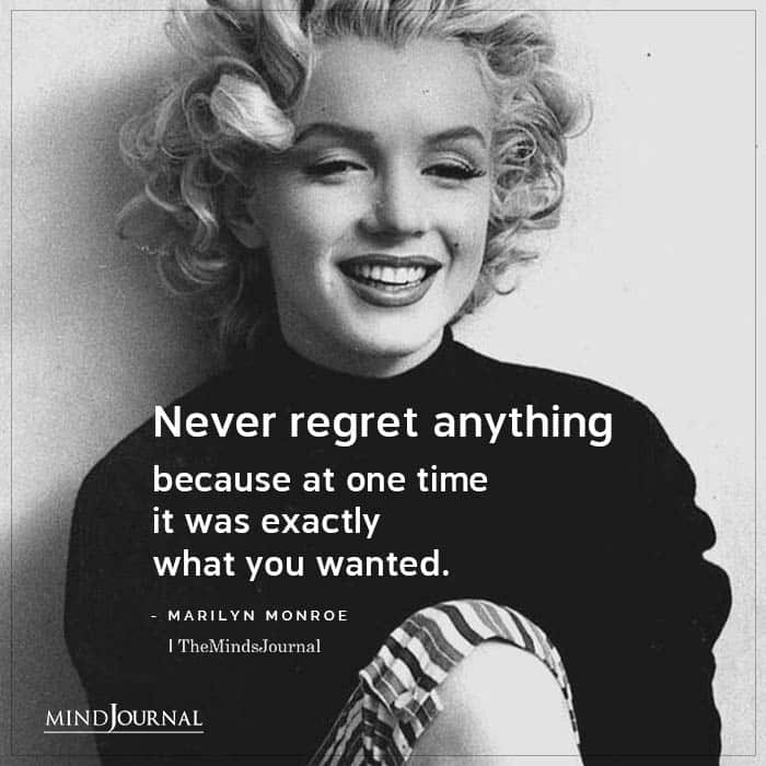 how to let go of regrets