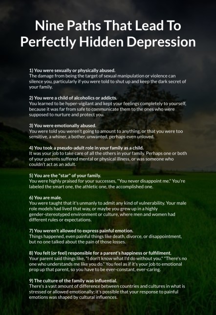 Perfectly hidden depression