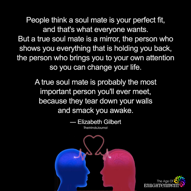 People Think A Soulmate Is Your Perfect Fit