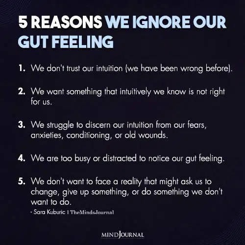 gut feelings you should never ignore