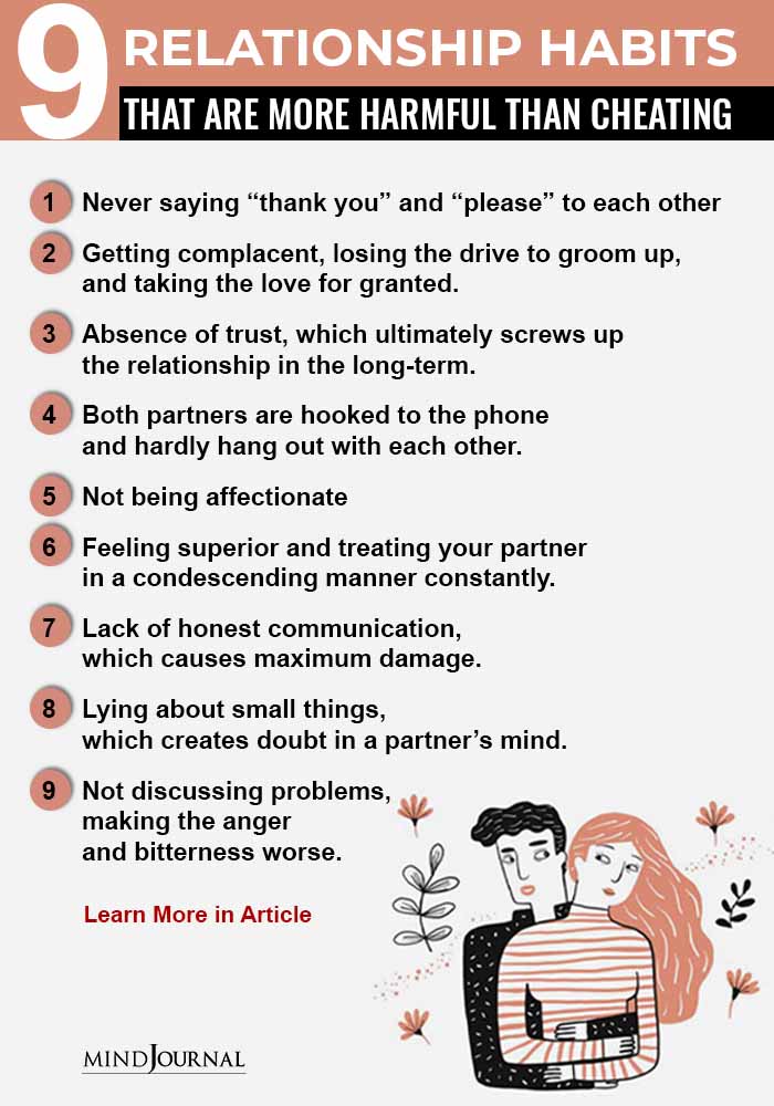 Relationship Habits More Harmful Than Cheating