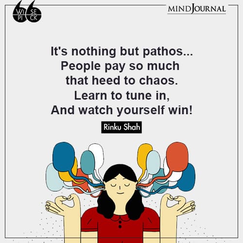 Rinku Shah People pay heed to chaos