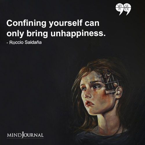 Roccio Saldaña Confining yourself