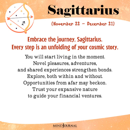 Sagittarius Embrace the journey