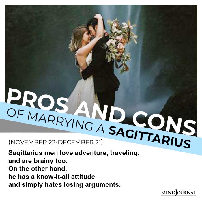 pros and cons of marrying him