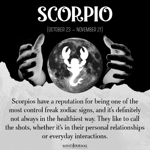 Scorpios have a reputation