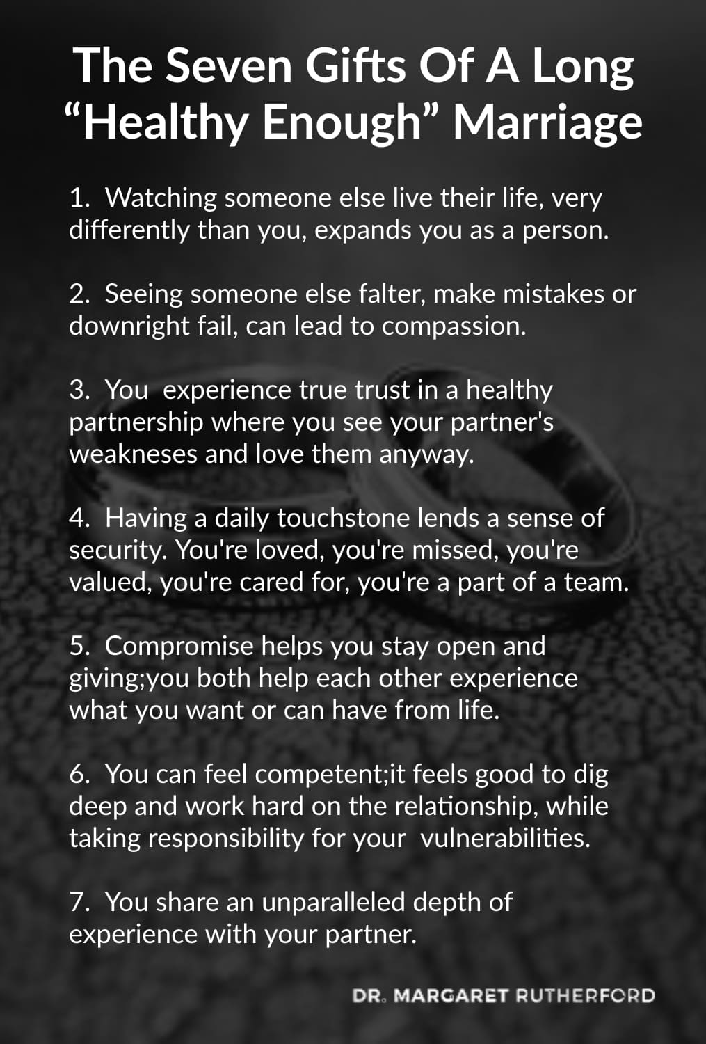 Seven Gifts Of A Long Marriage