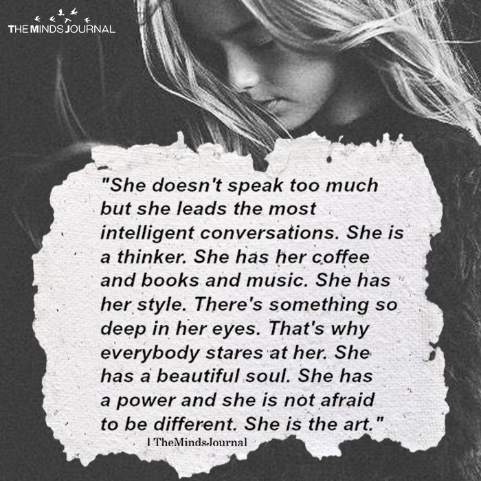 She Doesn’t Speak Too Much