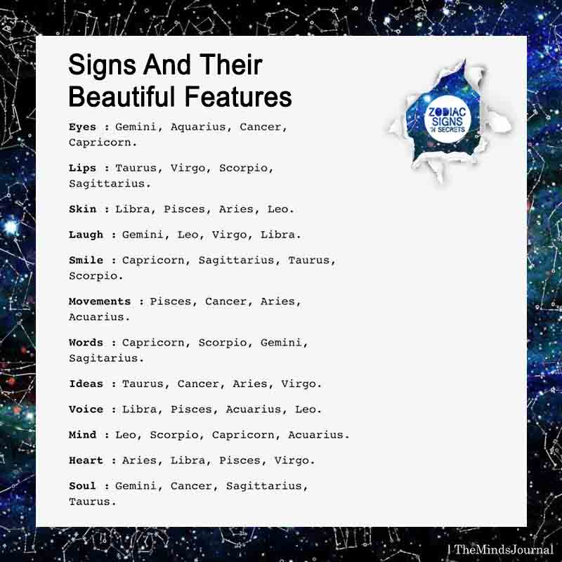 Signs And Their Beautiful Features