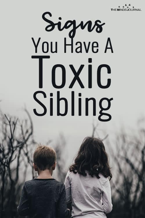 7 Definitive Signs You Have A Toxic Sibling