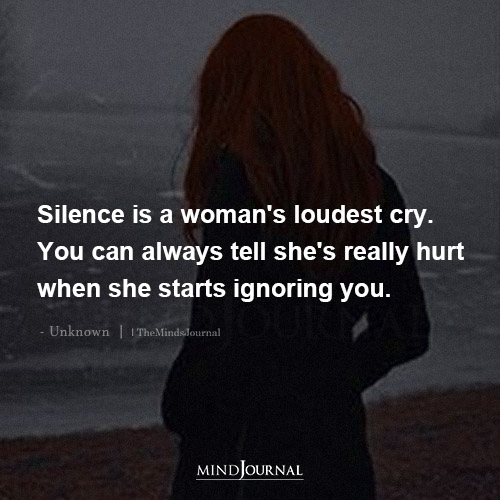 Silence Is A Woman’s Loudest Cry