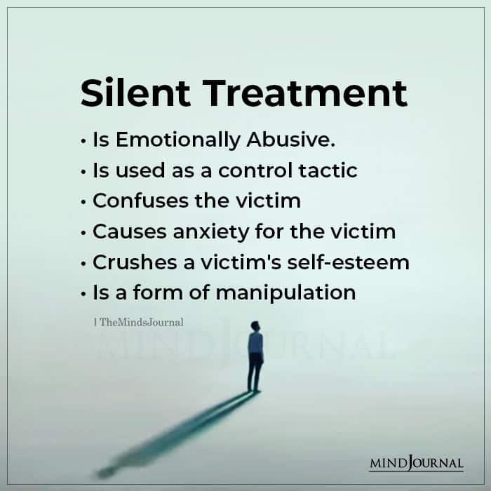 Silent Treatment Is Abuse