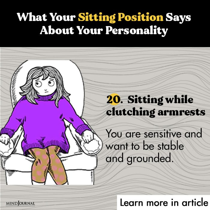 Sitting Position Says lclutching arm